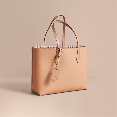 burberry camel reversible tote